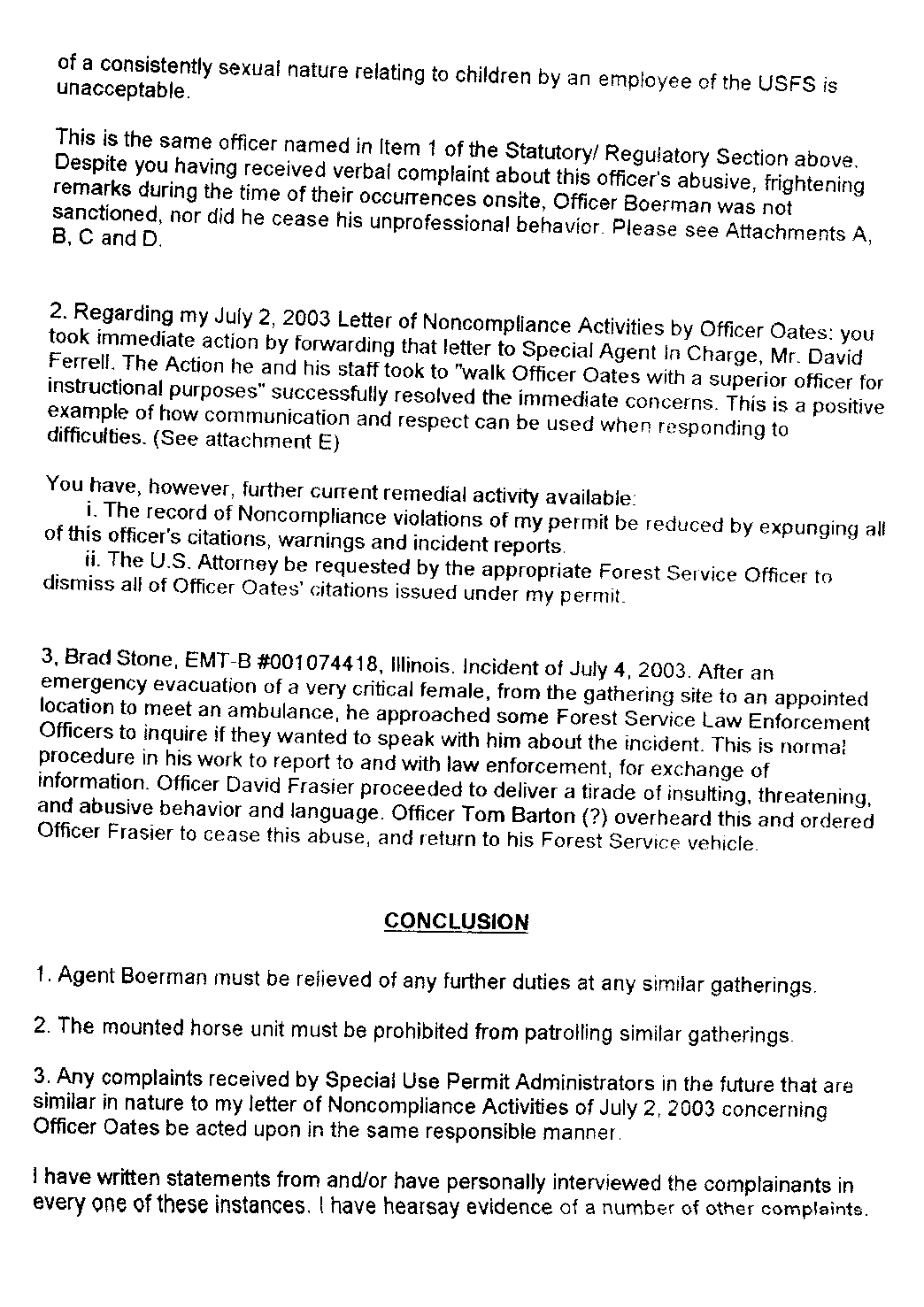 September 9, 2003, Notice of